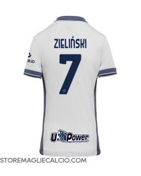 Inter Milan Piotr Zielinski #7 Maglia Gara Trasferta Repliche 2024-25 Donna Maniche Corte
